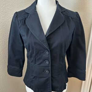 Halogen Midnight Black Fitted Blazer